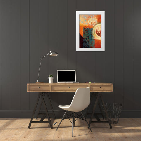 Glass Half Full White Modern Wood Framed Art Print by Willson, Valerie