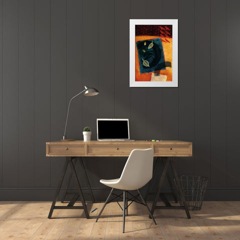 The Crows Debate White Modern Wood Framed Art Print by Willson, Valerie