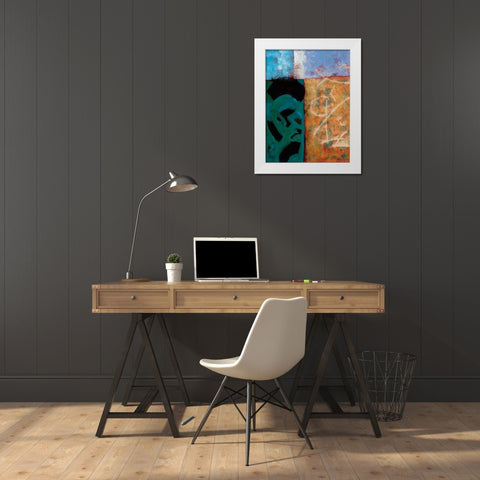 Waters Edge White Modern Wood Framed Art Print by Willson, Valerie