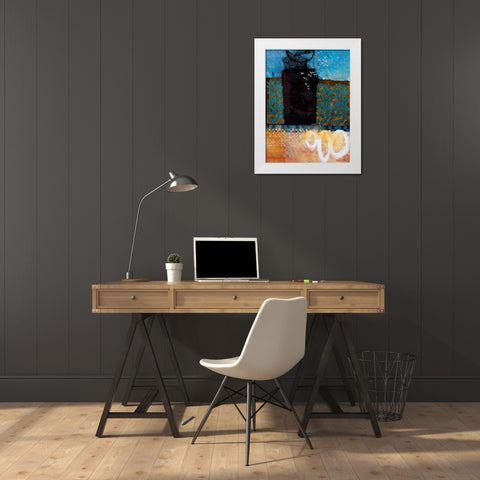 Midsummer Morning White Modern Wood Framed Art Print by Willson, Valerie