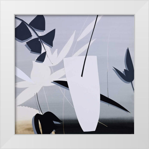 Tropical Cocktail-Ã‰xtasis White Modern Wood Framed Art Print by Abellan, Lola