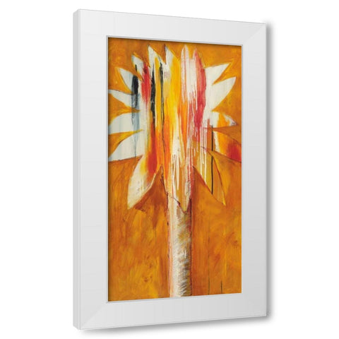 Palm I White Modern Wood Framed Art Print by Bredvik, Brenda K.