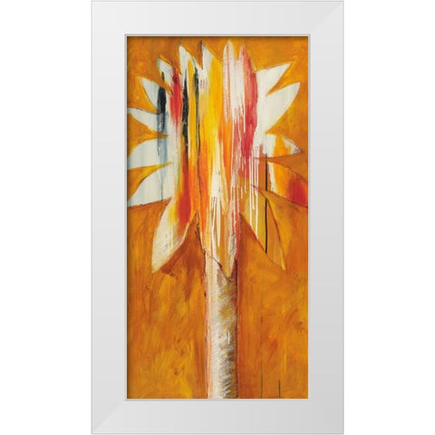 Palm I White Modern Wood Framed Art Print by Bredvik, Brenda K.