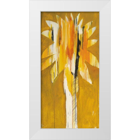 Palm II White Modern Wood Framed Art Print by Bredvik, Brenda K.