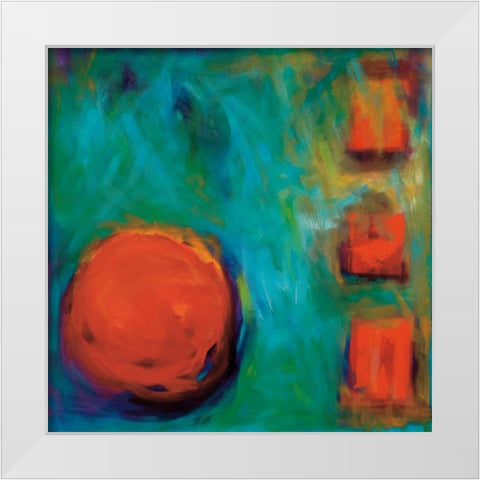 My Way White Modern Wood Framed Art Print by Peterson, Penny Benjamin