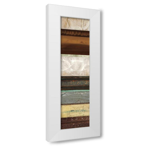 Earthware I White Modern Wood Framed Art Print by Fields, Laurie