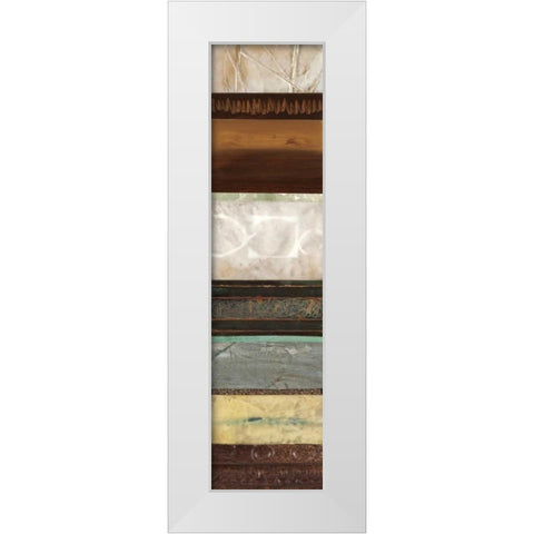 Earthware I White Modern Wood Framed Art Print by Fields, Laurie