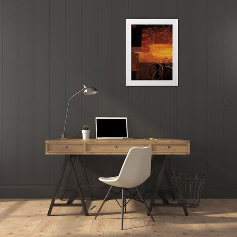 Bennett White Modern Wood Framed Art Print by Hager, Geoff