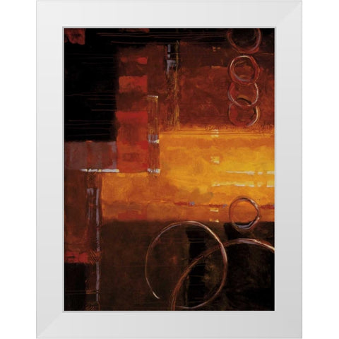 Bennett White Modern Wood Framed Art Print by Hager, Geoff