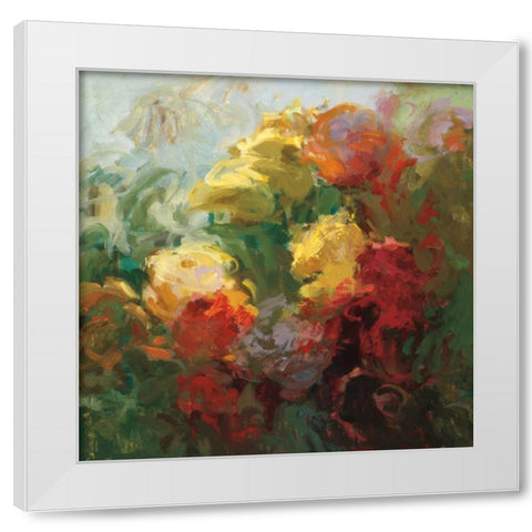 Trellis Beauty White Modern Wood Framed Art Print by McMurry, Vicki