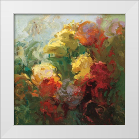 Trellis Beauty White Modern Wood Framed Art Print by McMurry, Vicki