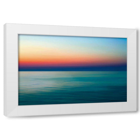 Quiet Waters I White Modern Wood Framed Art Print by Rehner, John