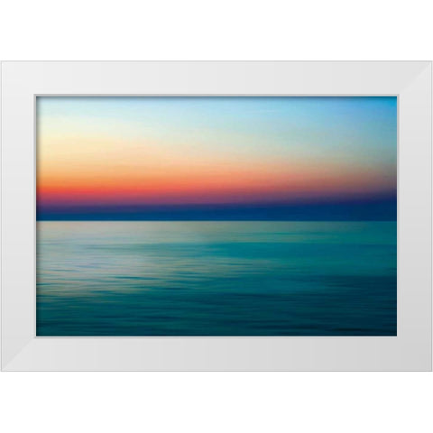 Quiet Waters I White Modern Wood Framed Art Print by Rehner, John