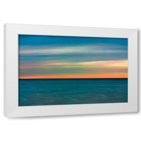 Quiet Waters II White Modern Wood Framed Art Print by Rehner, John
