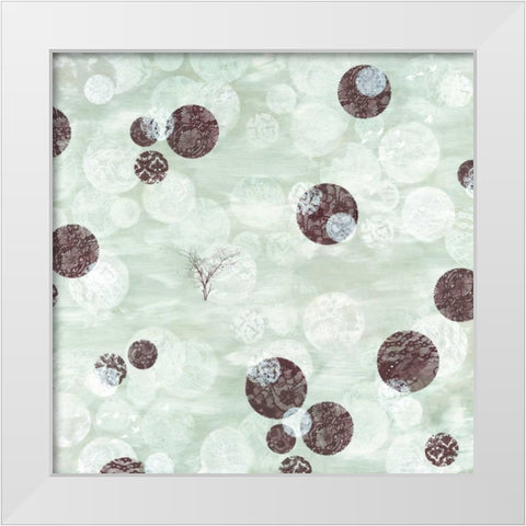 Flutterby I White Modern Wood Framed Art Print by Wood, Arleigh