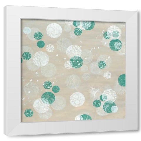 Flutterby II White Modern Wood Framed Art Print by Wood, Arleigh