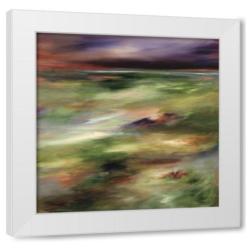 Resounding White Modern Wood Framed Art Print by Hickman, G.A.
