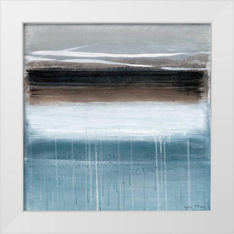 Landscape Memory I White Modern Wood Framed Art Print by McAlpine, Heather
