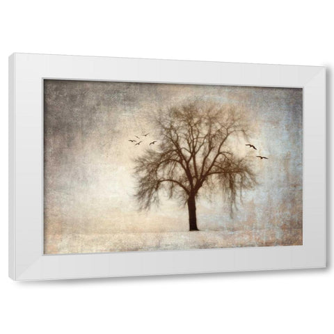 Treehouse White Modern Wood Framed Art Print by Szilagyi, Ily
