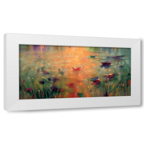 Mystical Memory White Modern Wood Framed Art Print by Young, Donna