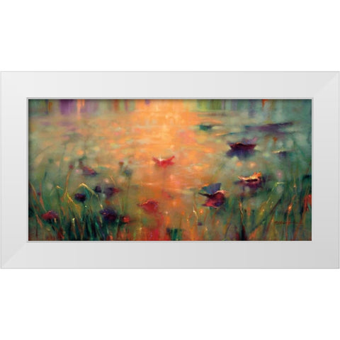 Mystical Memory White Modern Wood Framed Art Print by Young, Donna