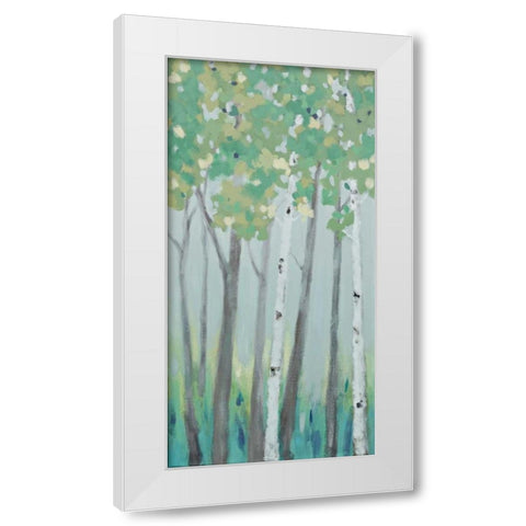 Forest View I White Modern Wood Framed Art Print by Vindedzis, Rita