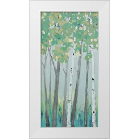 Forest View I White Modern Wood Framed Art Print by Vindedzis, Rita