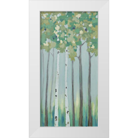 Forest View II White Modern Wood Framed Art Print by Vindedzis, Rita