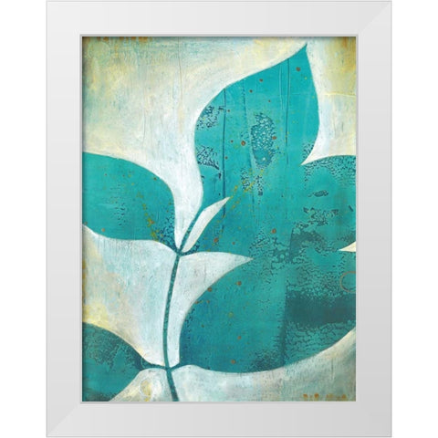 Foliation I White Modern Wood Framed Art Print by D Aguiar, Stacy