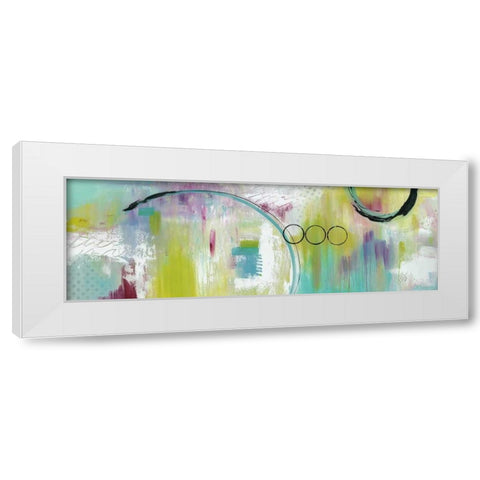 Just Beam Me Up White Modern Wood Framed Art Print by Hawkins, Julie