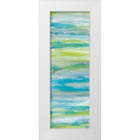 Blissful I White Modern Wood Framed Art Print by Vindedzis, Rita