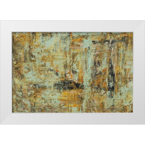 Riding The Dust II White Modern Wood Framed Art Print by Gutierrez, Hilario