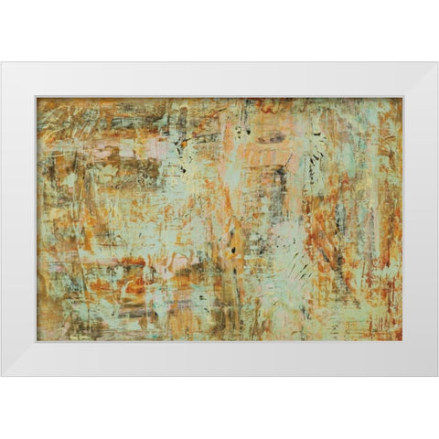 Riding The Dust I White Modern Wood Framed Art Print by Gutierrez, Hilario
