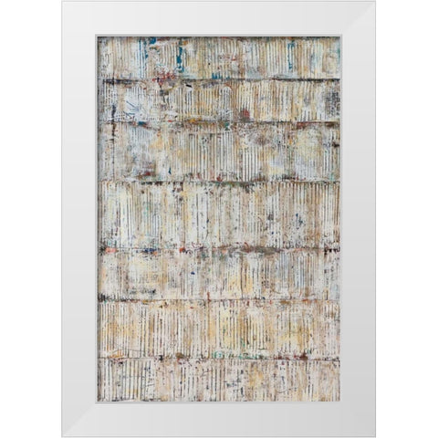 Layers of Light White Modern Wood Framed Art Print by Gutierrez, Hilario