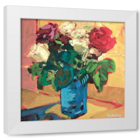 Spring Collection White Modern Wood Framed Art Print by Harwood, Jennifer