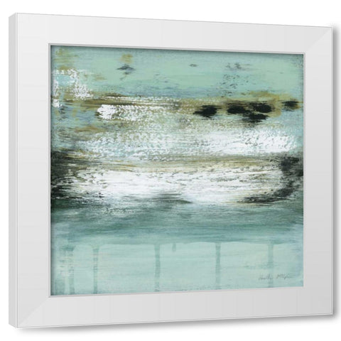 Oceans Fizz White Modern Wood Framed Art Print by McAlpine, Heather