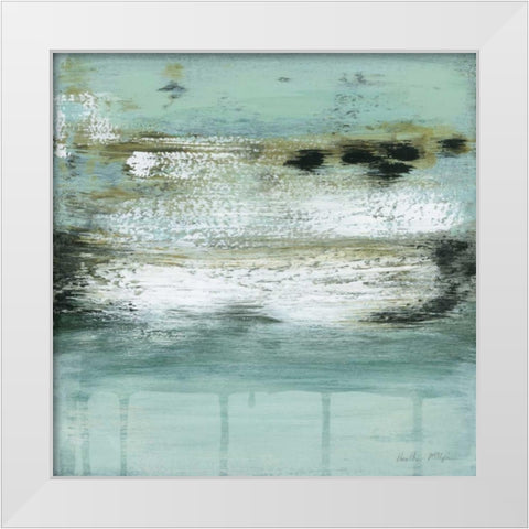 Oceans Fizz White Modern Wood Framed Art Print by McAlpine, Heather