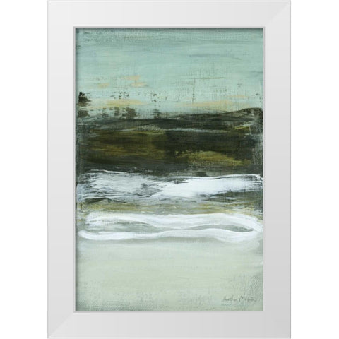 Coastline I White Modern Wood Framed Art Print by McAlpine, Heather
