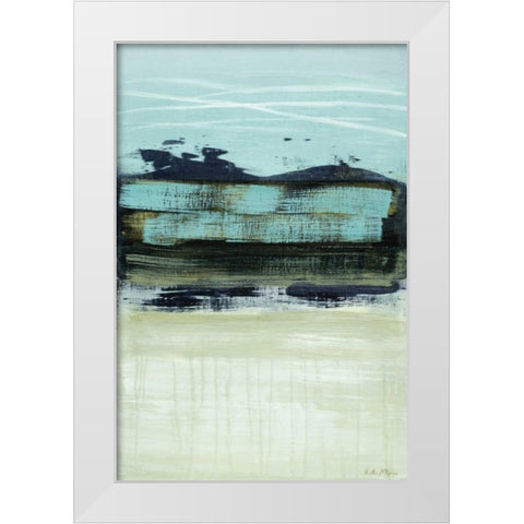 Sea Breeze White Modern Wood Framed Art Print by McAlpine, Heather