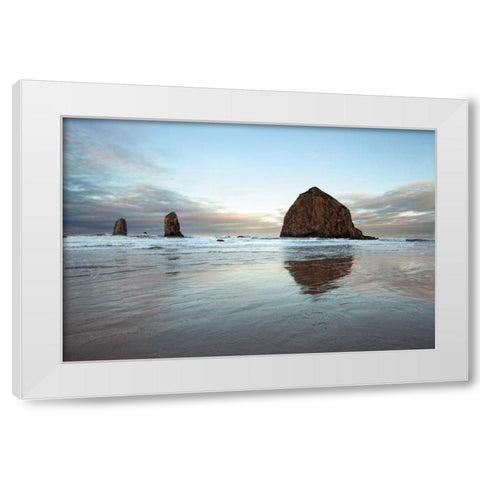 Perfect Calm White Modern Wood Framed Art Print by Pahl, Janel