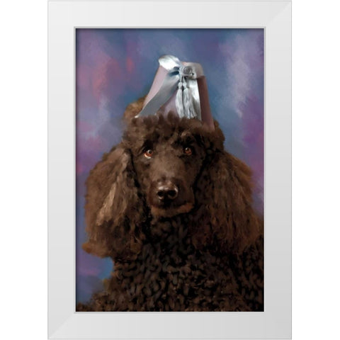 Lady Pood White Modern Wood Framed Art Print by Pahl, Janel