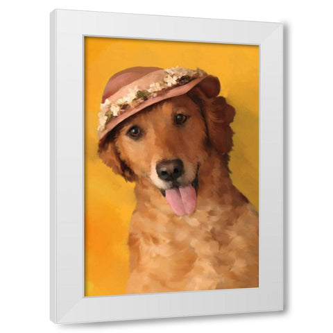 Mrs. Golden White Modern Wood Framed Art Print by Pahl, Janel