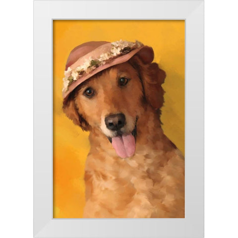 Mrs. Golden White Modern Wood Framed Art Print by Pahl, Janel