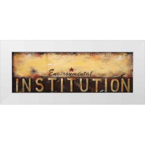 Environmental Institution White Modern Wood Framed Art Print by Pasion, Wani