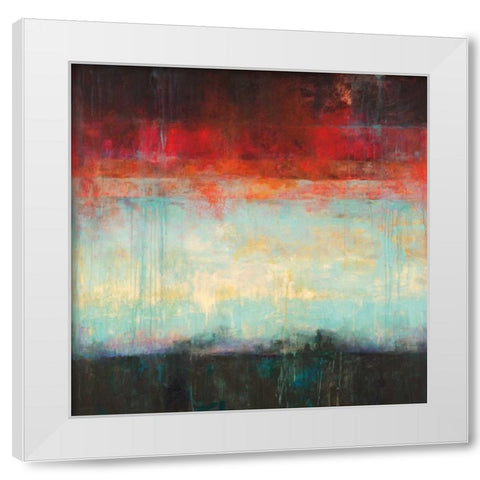 Dawn White Modern Wood Framed Art Print by Pasion, Wani