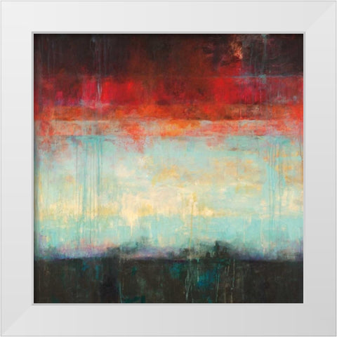 Dawn White Modern Wood Framed Art Print by Pasion, Wani