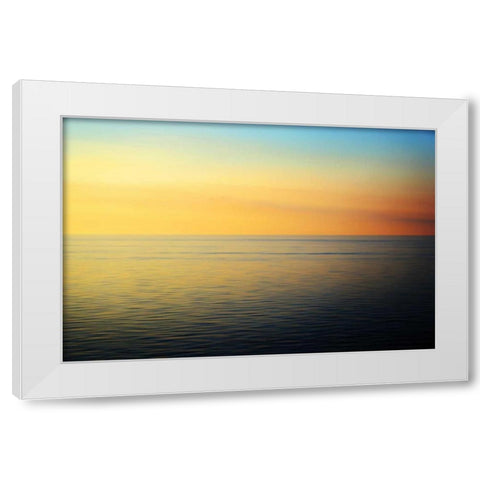 Quiet Waters White Modern Wood Framed Art Print by Rehner, John