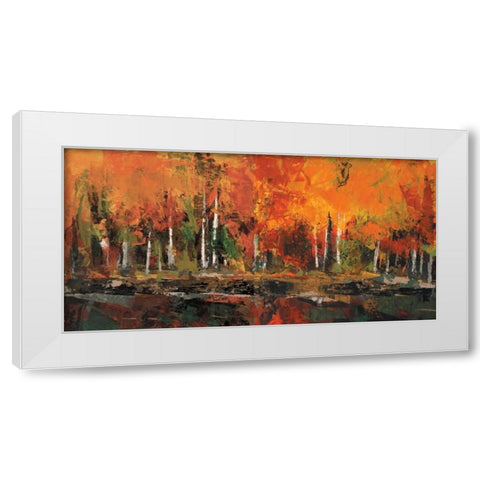 Shore Section White Modern Wood Framed Art Print by Shire, Martin