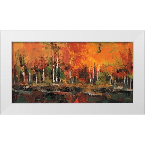 Shore Section White Modern Wood Framed Art Print by Shire, Martin
