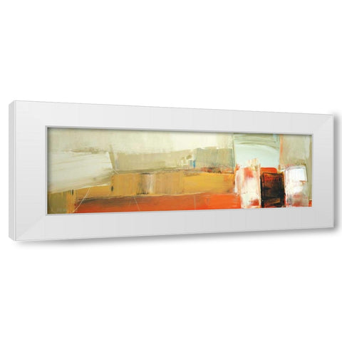 Interfuse White Modern Wood Framed Art Print by Shire, Martin